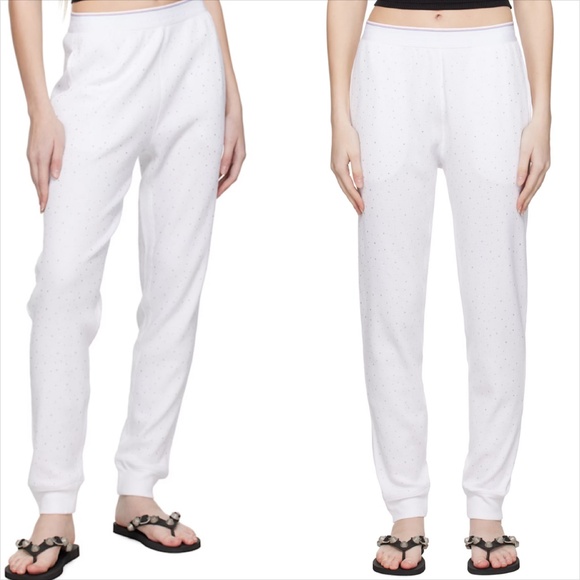 Alexander wang white rhinestone pajama/ lounge set - Picture 5 of 10